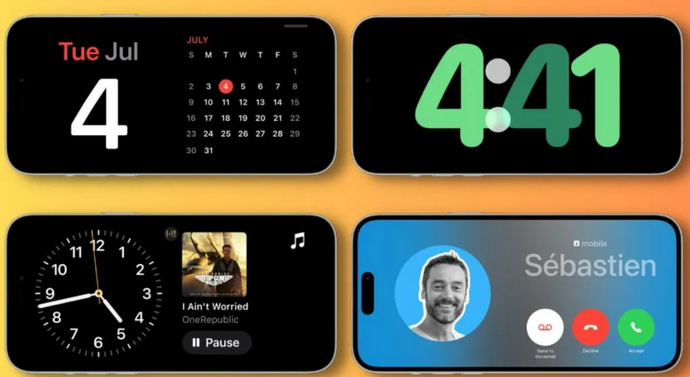 祁县苹果手机维修分享iOS17横屏充电待机显示有什么好处 